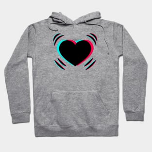 TikTok Beating Heart Black Hoodie